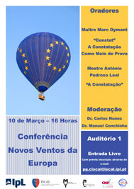 conferencia novos ventos da europa cartaz