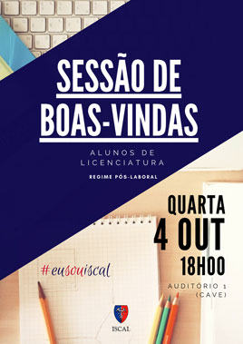 Sessão de boas-vindas aos novos alunos