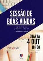 [ISCAL] Sessão de boas-vindas aos novos alunos (licenciatura) - regime pós-laboral