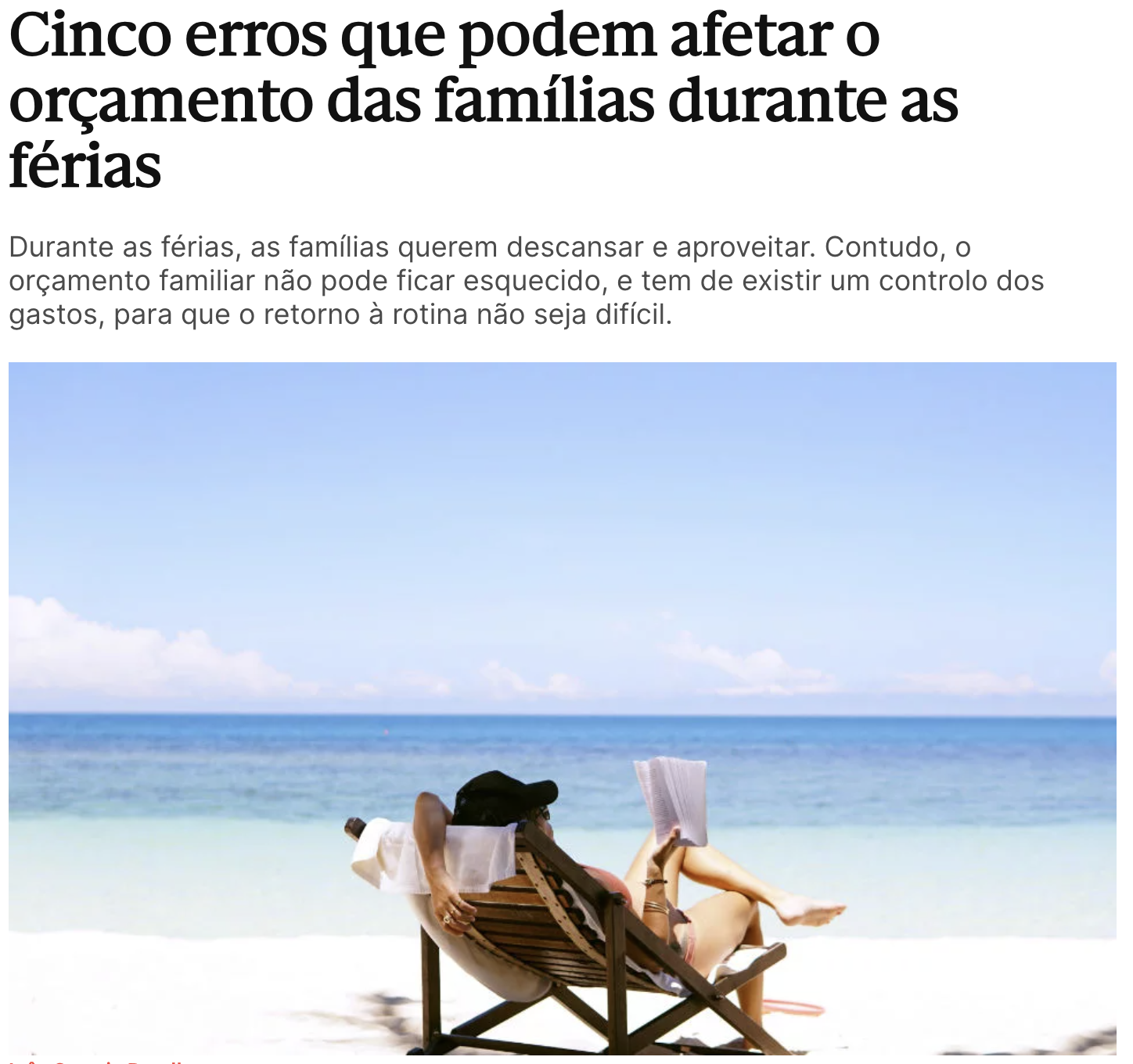 orcamento familias ferias