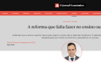presidente do iscal lança artigo no jornal economico sobre ensino superior no dia dezoito de junho de dois mil e vinte seis