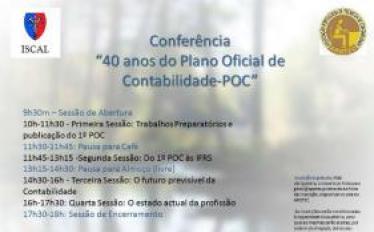 Conferência "40 anos de Plano Oficial de Contabilidade-POC"