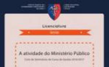 A atividade do Ministério Público - Ciclo de Seminários do curso de Gestão 2016-2017